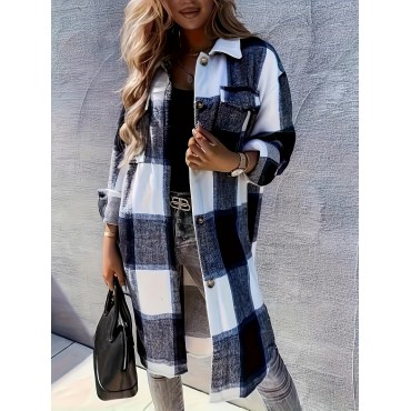 Plaid Print Long Len...