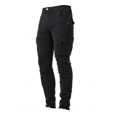 Slim Fit Cargo Jeans...