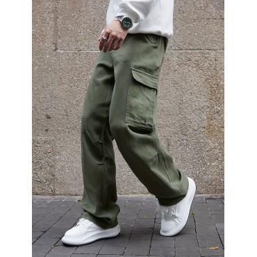 Men's Multi Pocket Cotton Cargo Jeans Men's Multi Pocket Cotton Cargo Jeans