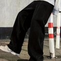 Loose Fit Jeans, Men's Casual Street Style Denim Pants With Pockets